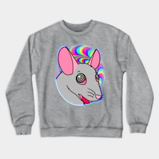 Tripped Out Rat (Full Color) Crewneck Sweatshirt
